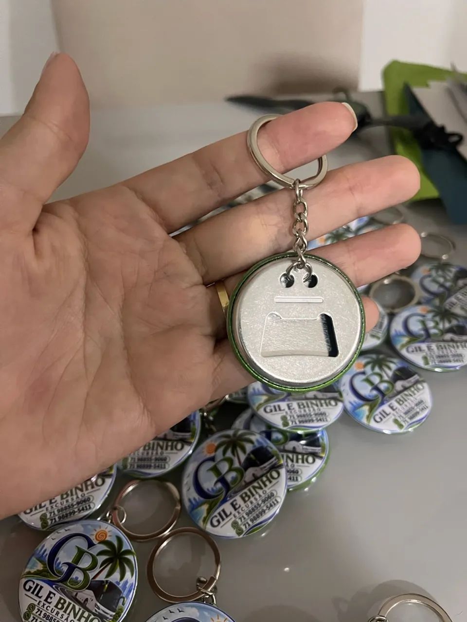 Chaveiro Abridor de Garrafa 