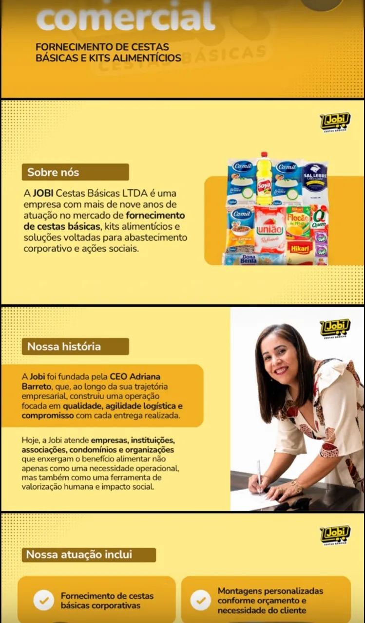jobi cesta básica alimentício - Foto 5