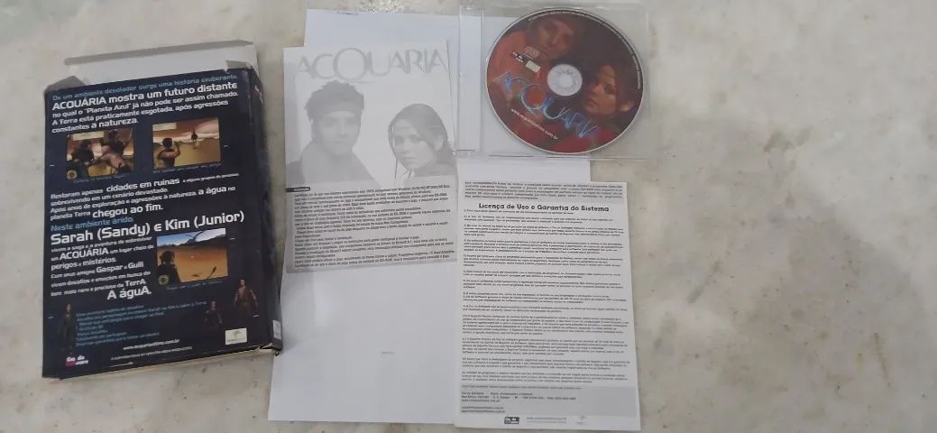 Jogo Acquária PC CD-ROM Sandy & Junior 2003 Original Completo com Caixa - Foto 4
