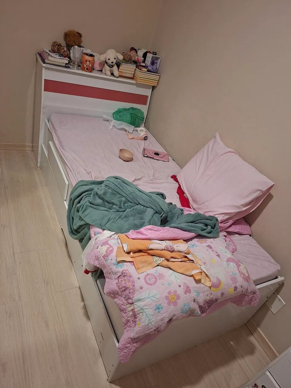 Cama solteiro com baú e cama auxiliar  - Foto 2