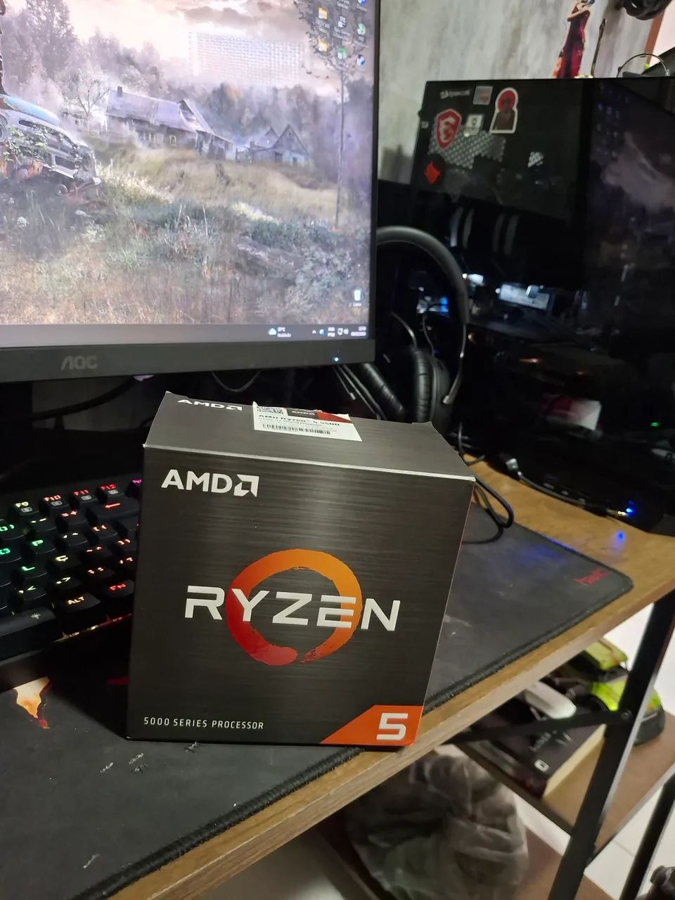 AMD Ryzen 5 2600 processador AM4 (ele está na caixa do 5500 pois troquei de processador) - Foto 2
