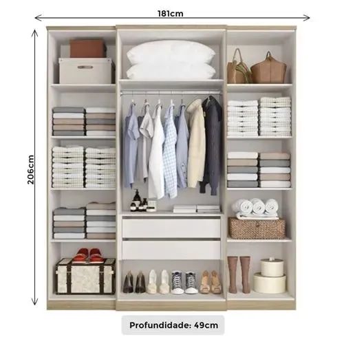 Guarda-Roupa Grande e Espaçoso em Ótimo Estado - Foto 2