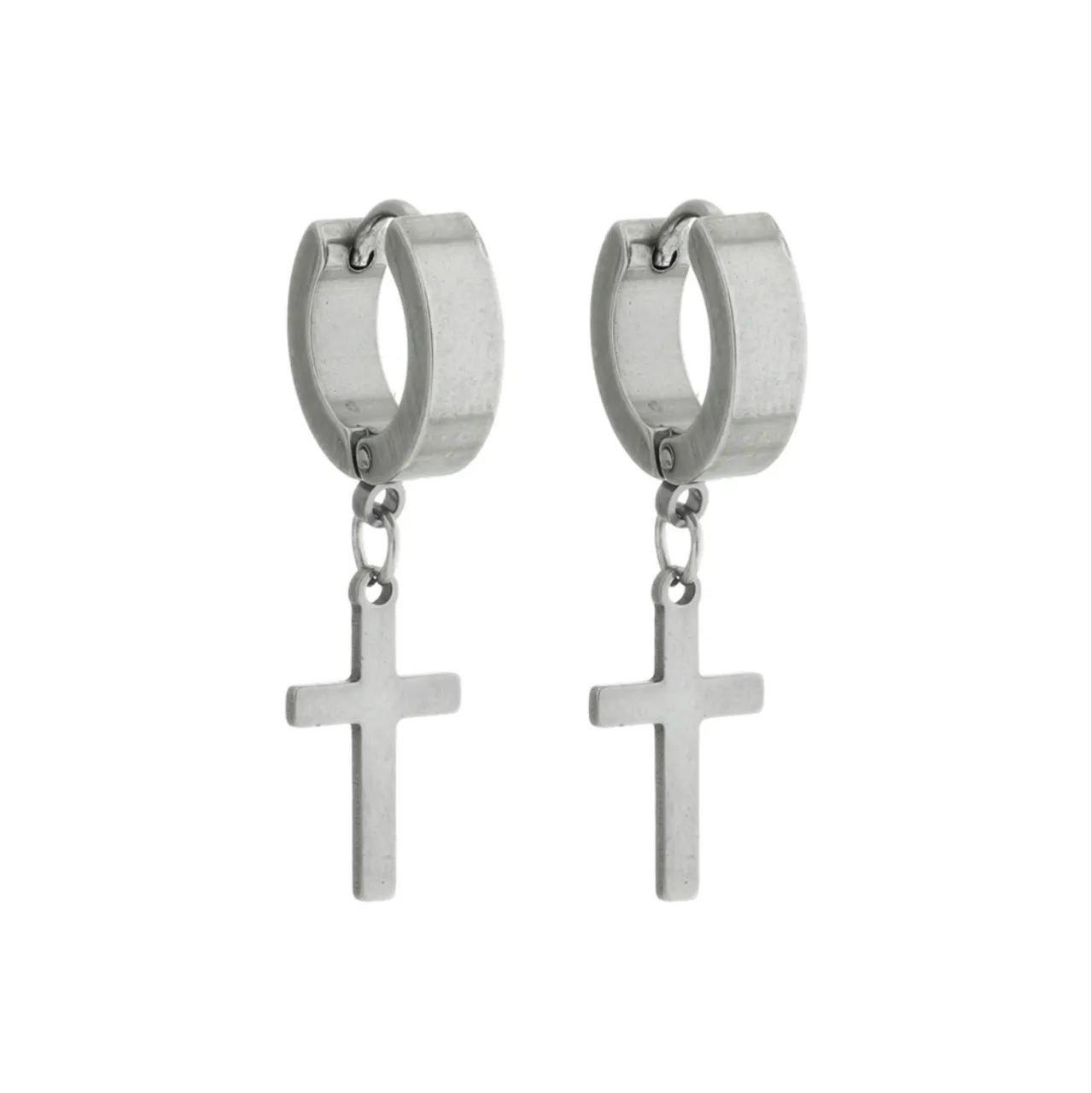 BRINCO ARGOLA CLICK COM CRUZ - 0527567