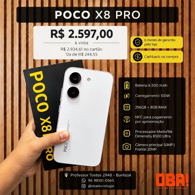 Poco X8 Pro 5G  256GB + 08GB De RAM 