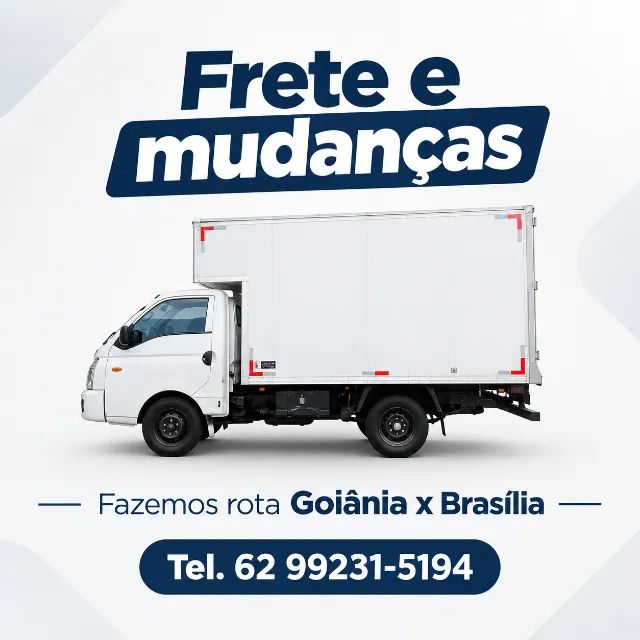 Frete e Mudanças caminhão hr baú fechado