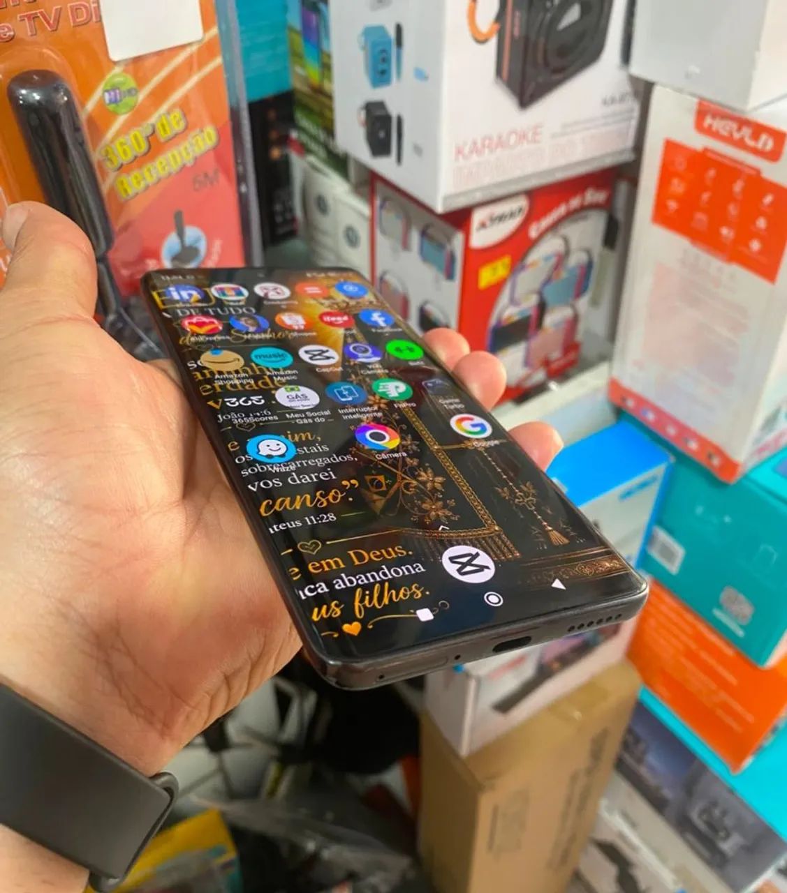 Celular poço X7 512 armazenamento 12 ram  bem novinho do meu uso com caixa  - Foto 3