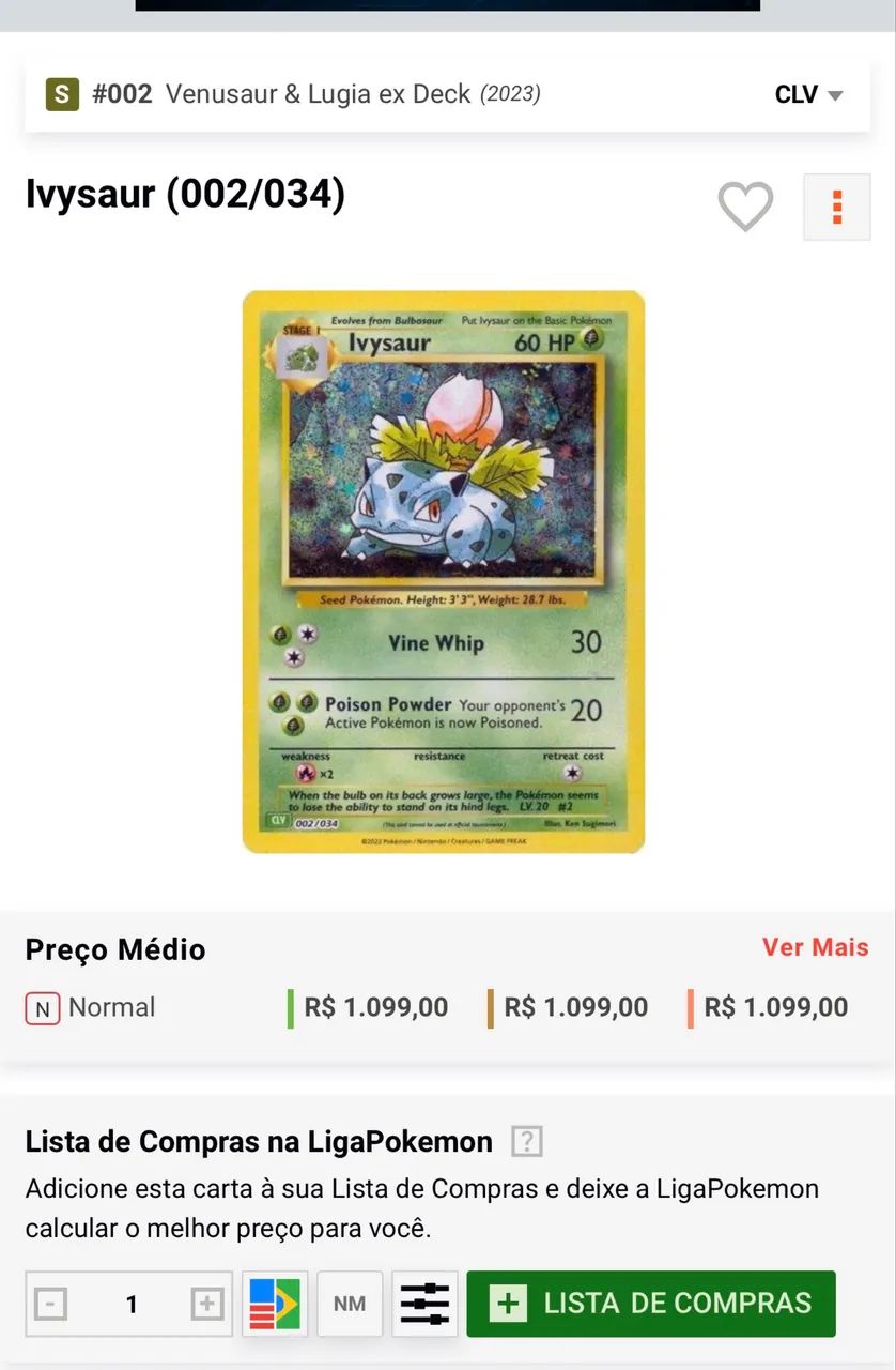 Ivysaur 002/034 (Graduada) - Foto 2