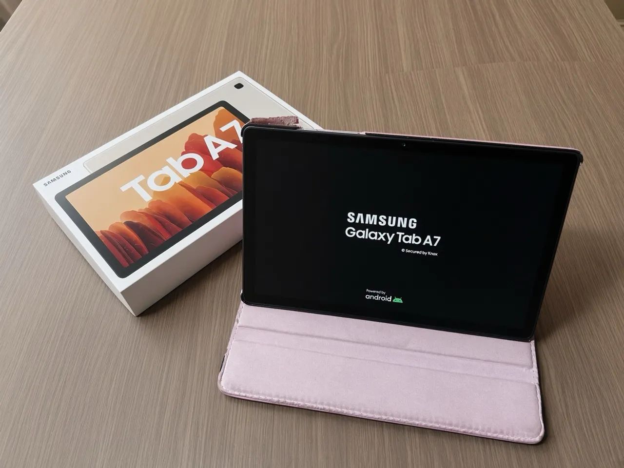 Samsung Galaxy Tab A7 - completo com caixa e capa - Foto 3