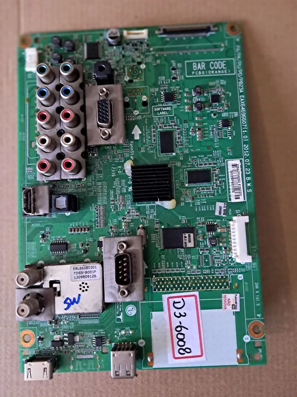 Placa principal tv LG 50pa4500  - Foto 2