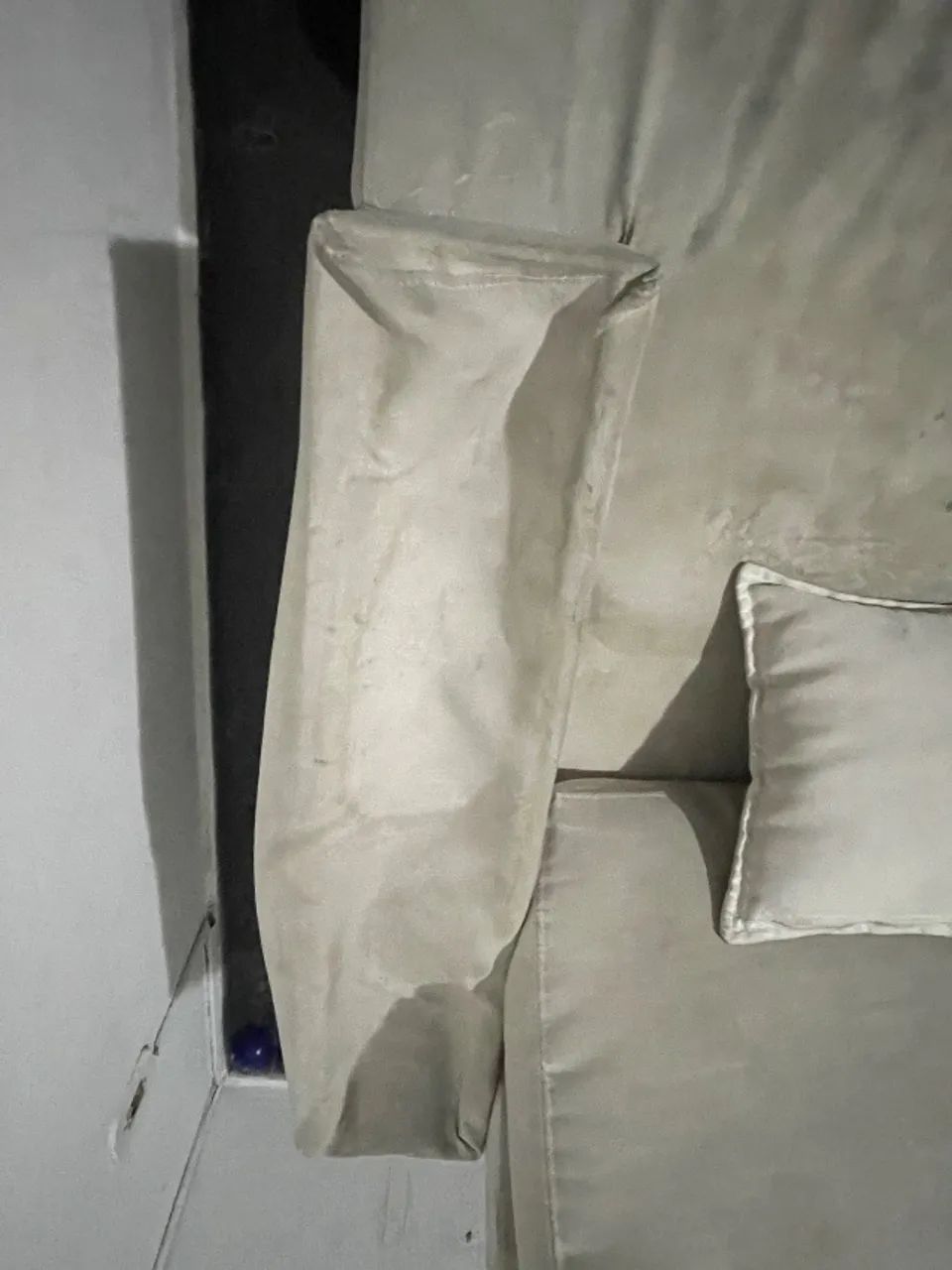 Sofá em L de linho + painel de TV - Foto 3
