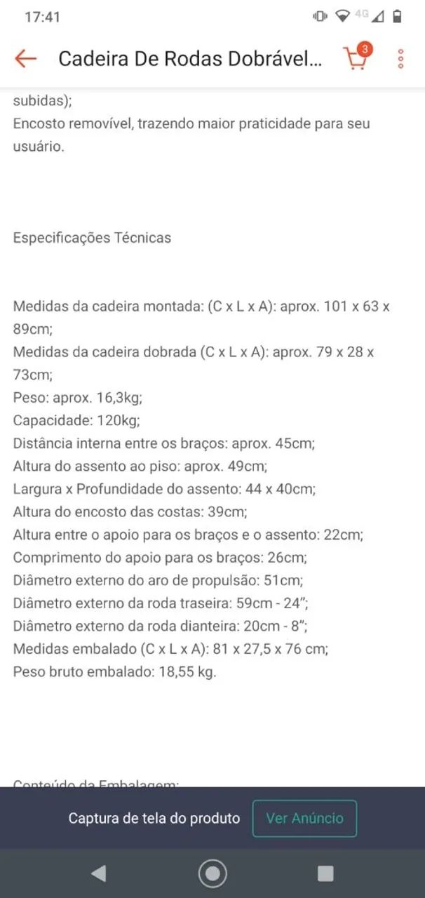 Cadeira de rodas dellamed - Foto 4