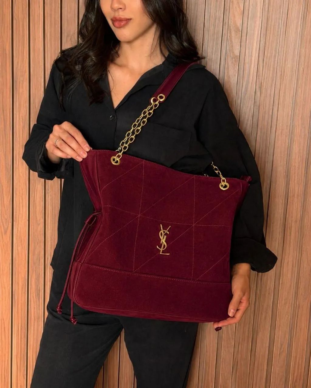Bolsa Ysl ombro camursa  - Foto 2