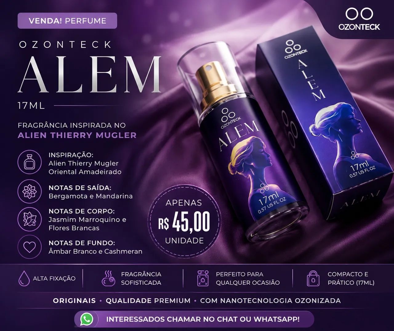     Perfume Importado 17ml - Alta Fixação - R$45 - Foto 2