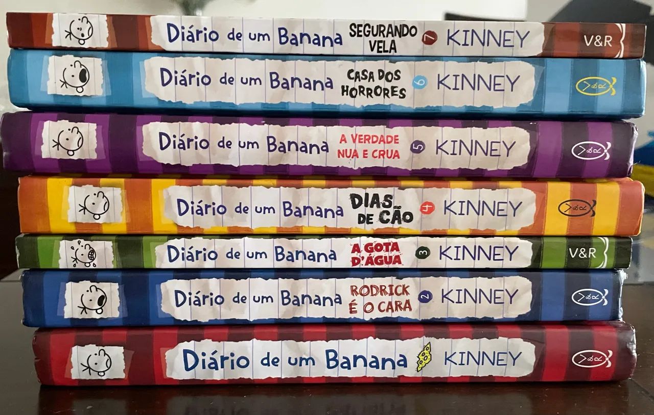 Coleção 7 primeiros livros do Diário de Um Banana
