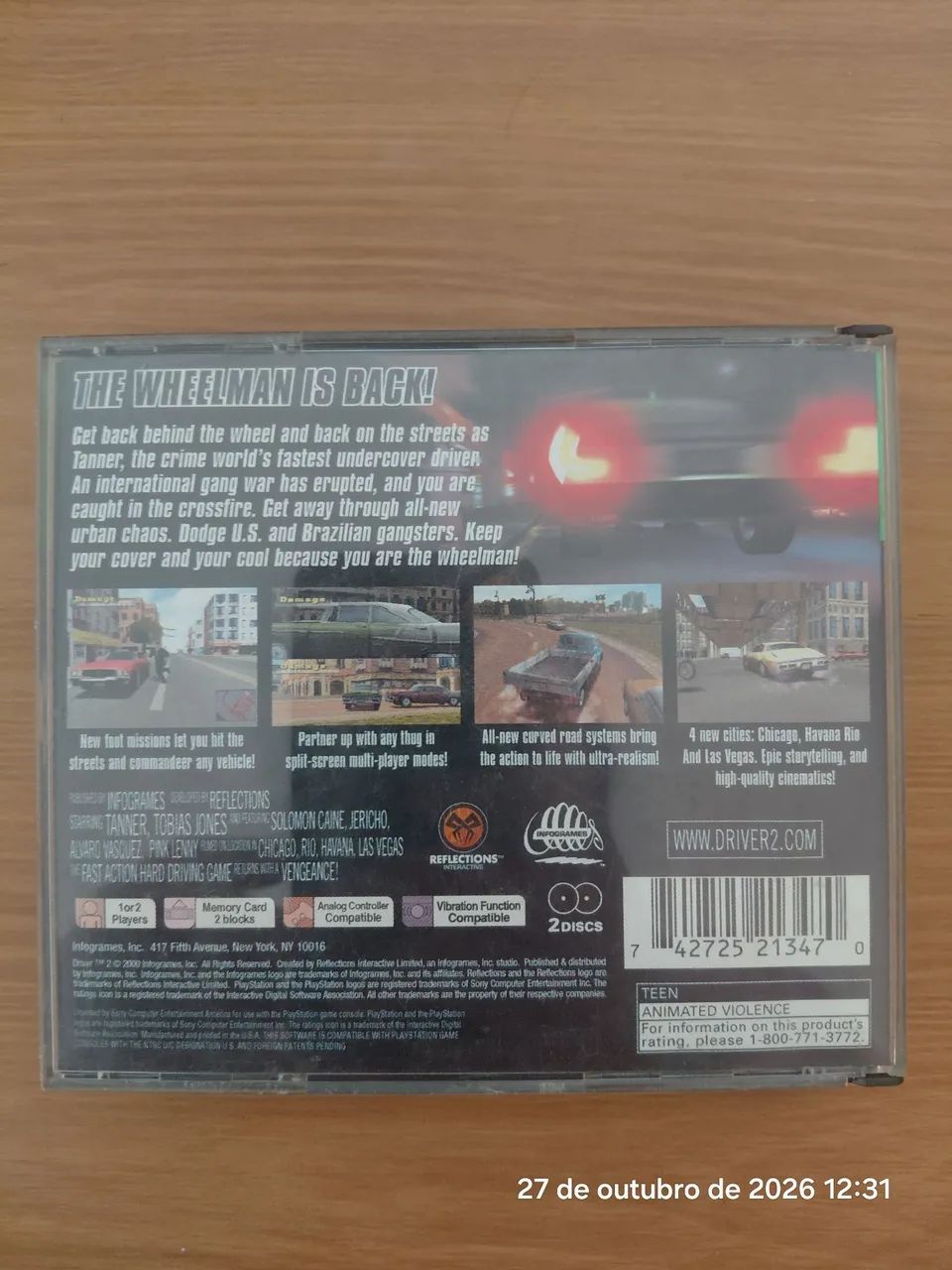 DRIVER 2 (PS1/PS ONE)  - Foto 2