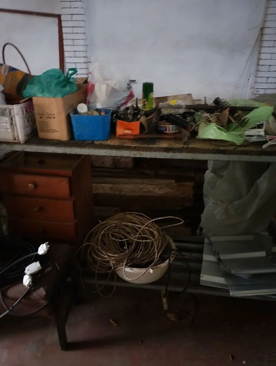 Bancada de ferro e granito 