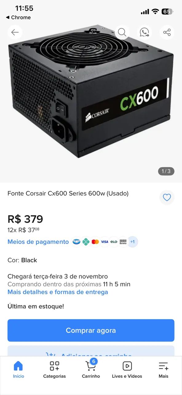 PC GAMER NO PREÇO (com boa placa de vídeo) - Foto 4
