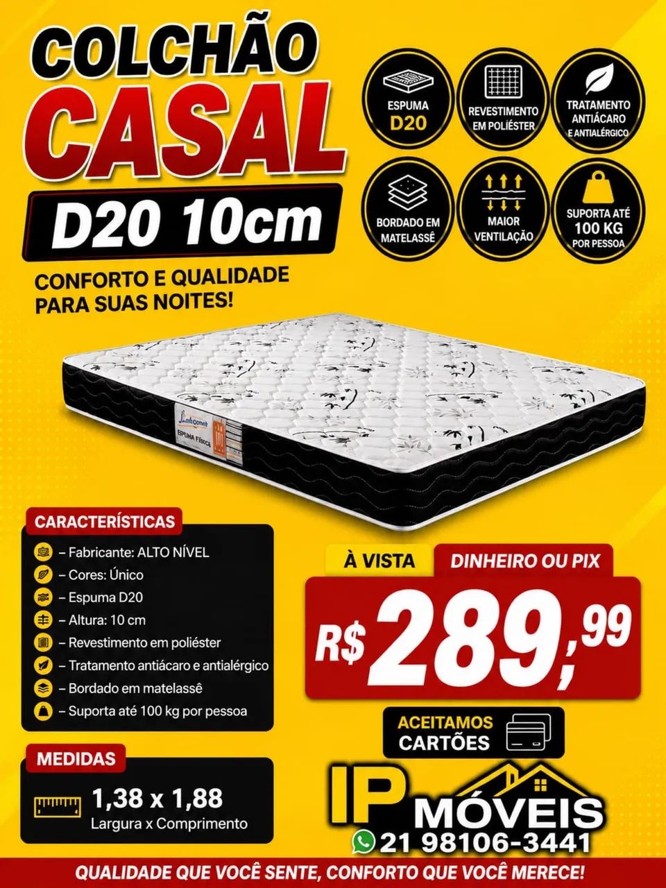 Colchão Casal D20