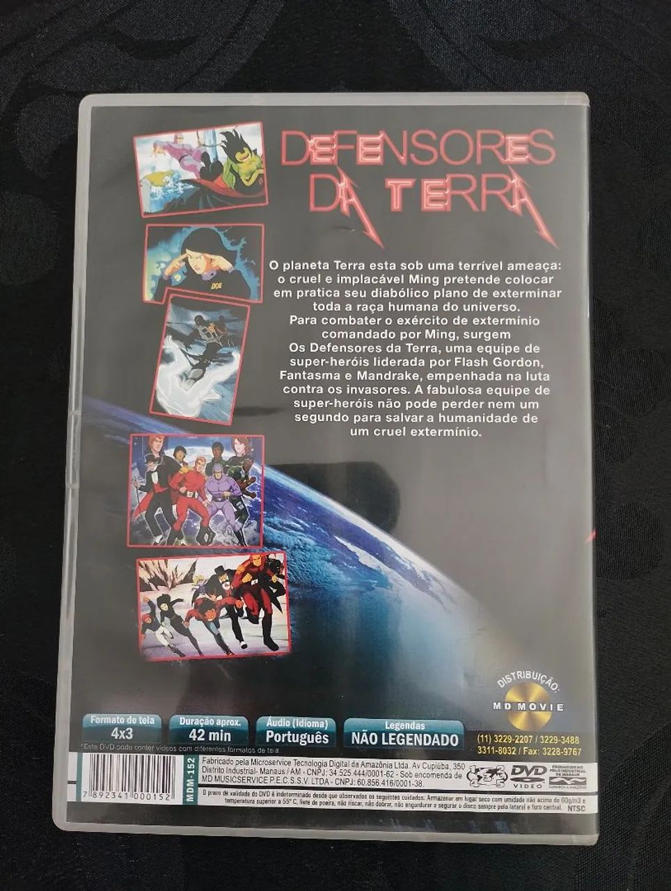 DVD Flash Gordon defensores da terra fantasma Mandrake  - Foto 2