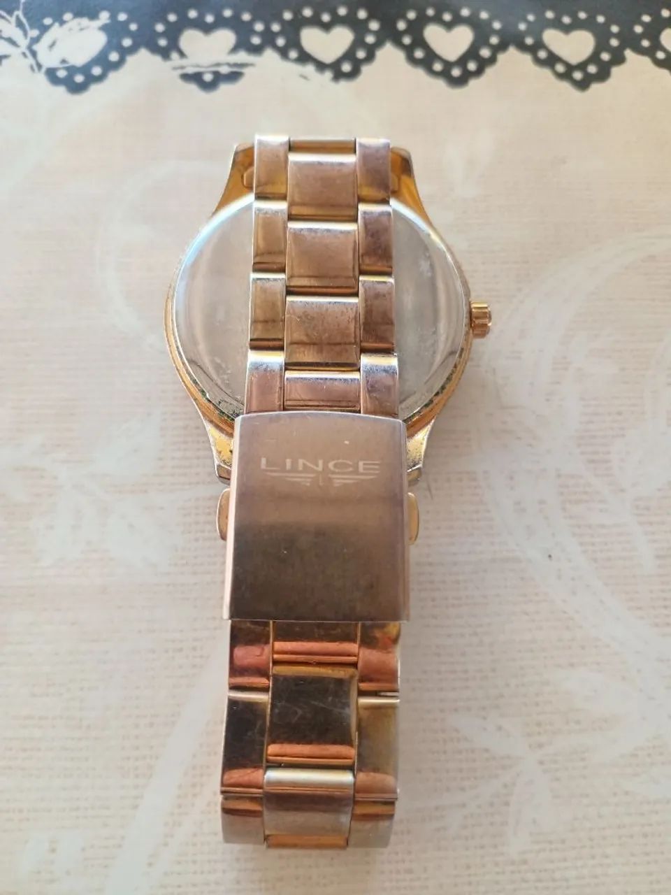Relógio Lince rose gold - Foto 3