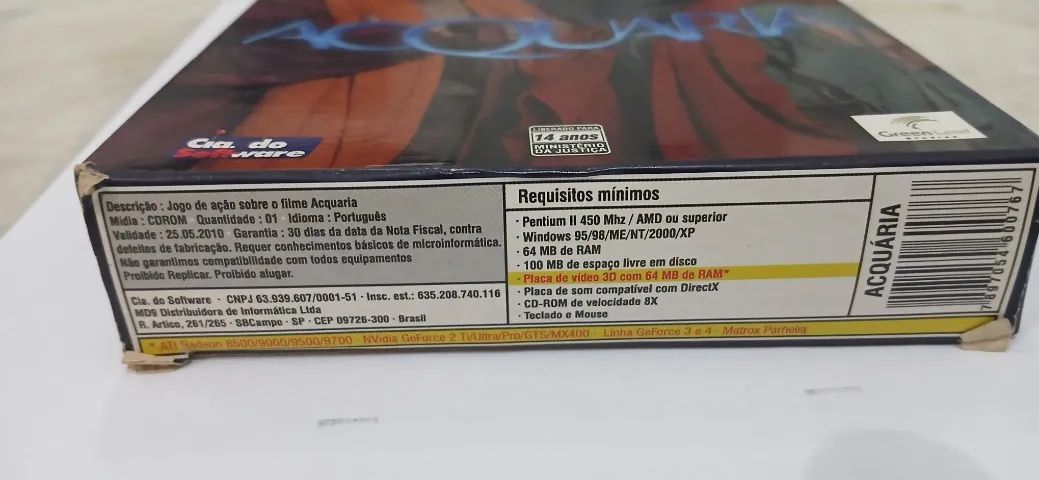 Jogo Acquária PC CD-ROM Sandy & Junior 2003 Original Completo com Caixa - Foto 2