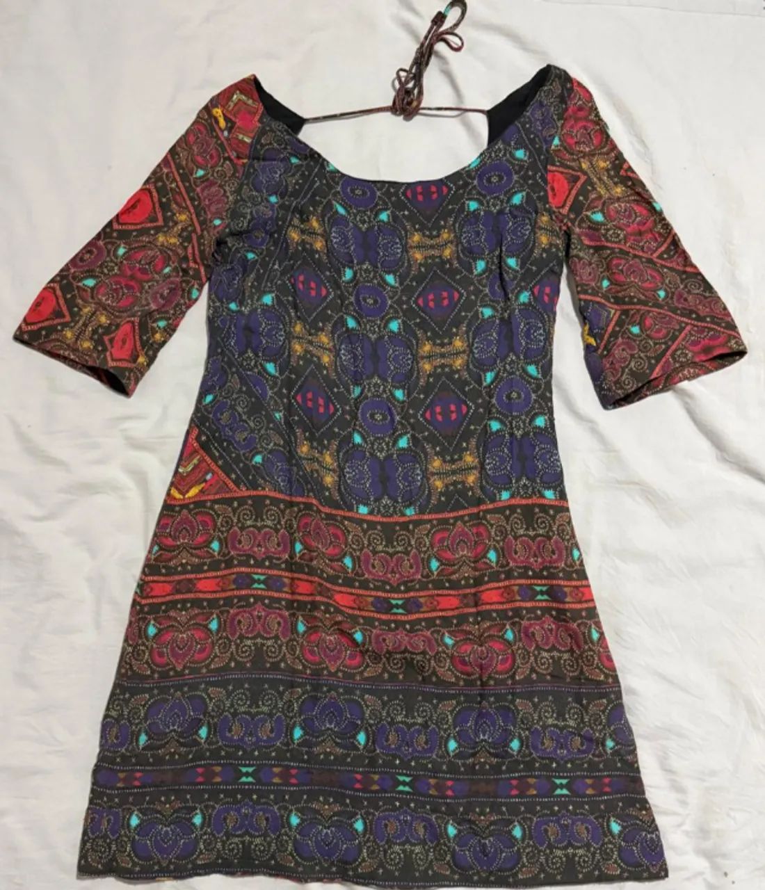 Vestido colorido boho