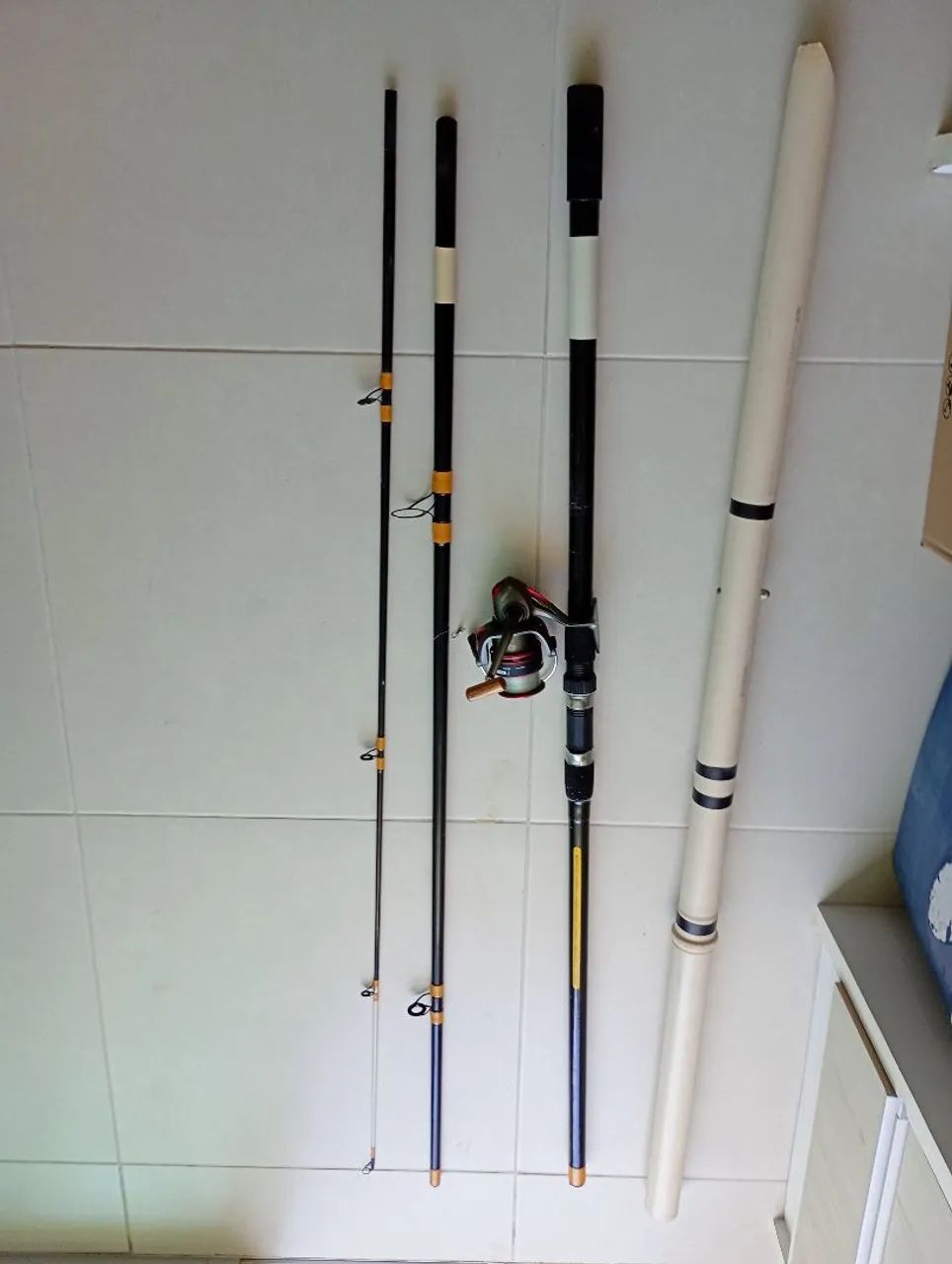Vara de pesca com molinete  - Foto 3