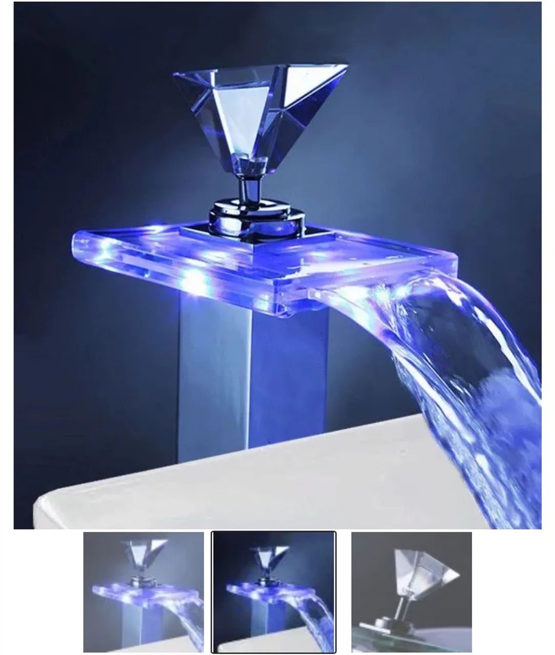 Torneira Cascata Led Luxo - Foto 3