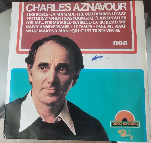 Vinil Charles Aznavour disco de ouro - Foto 2
