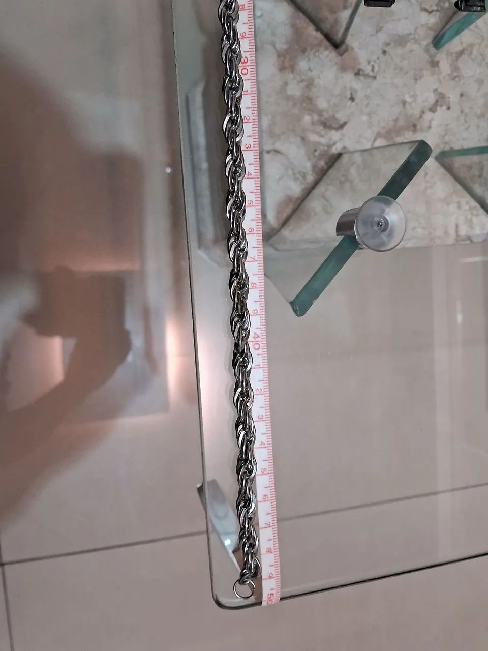 Cordão corrente em Ródio - Foto 3