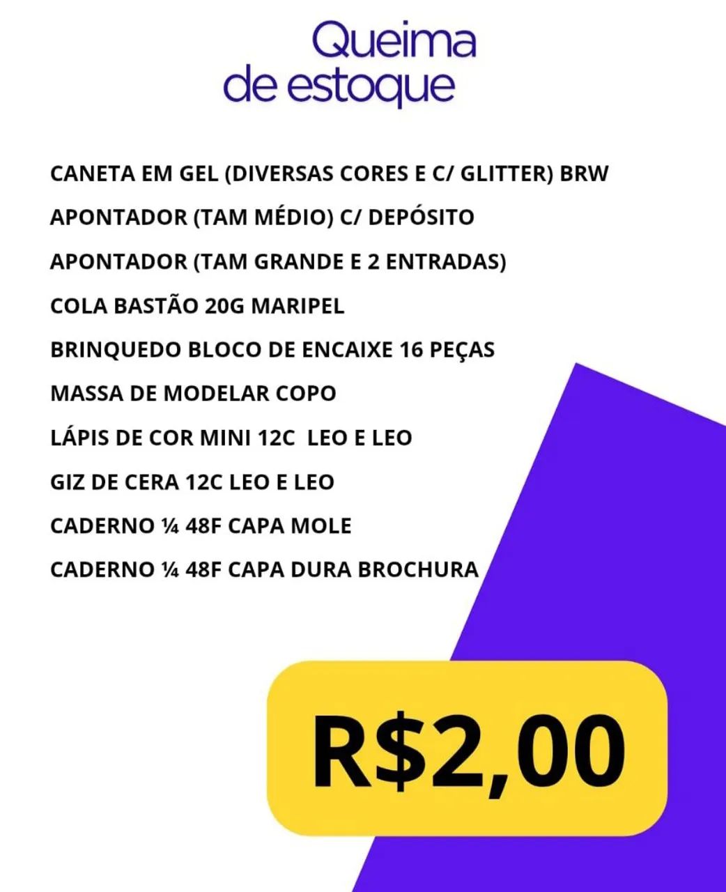 Material Escolar Queima de Estoque  - Foto 3