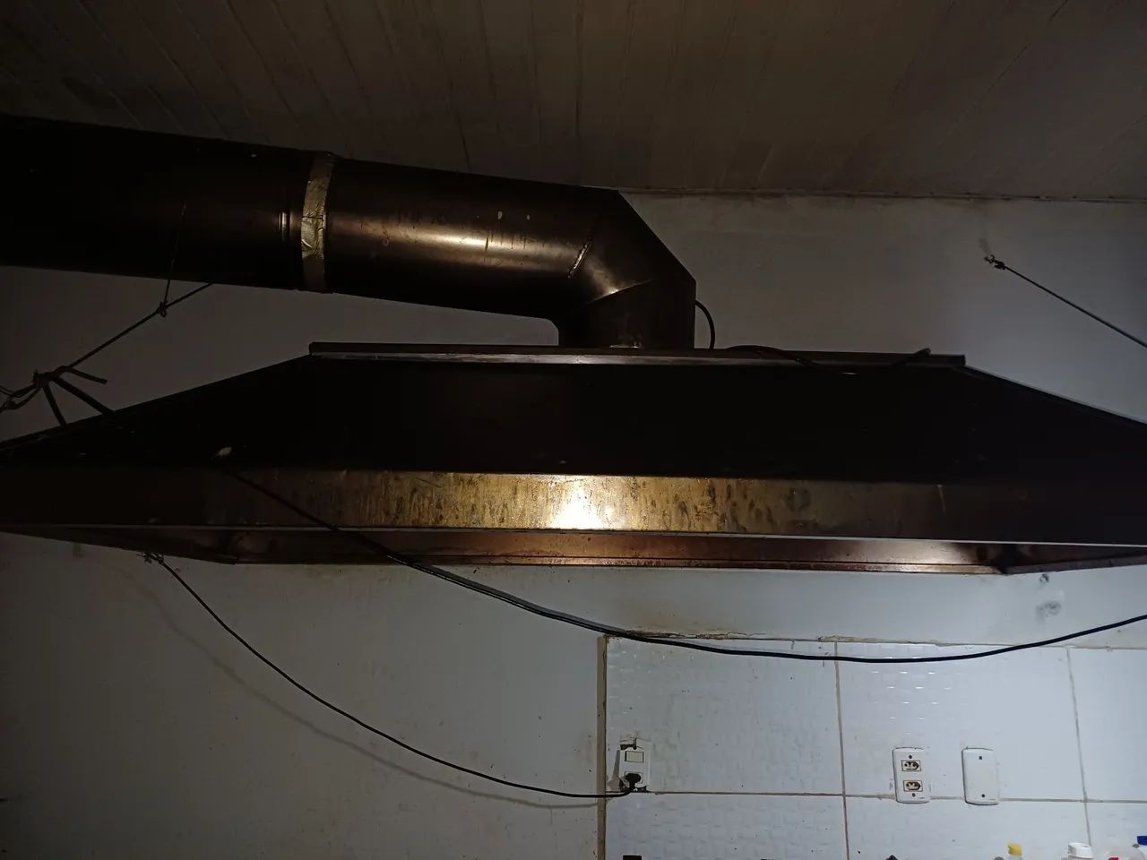 Coifa para lanchonete completa com chaminé de 10m