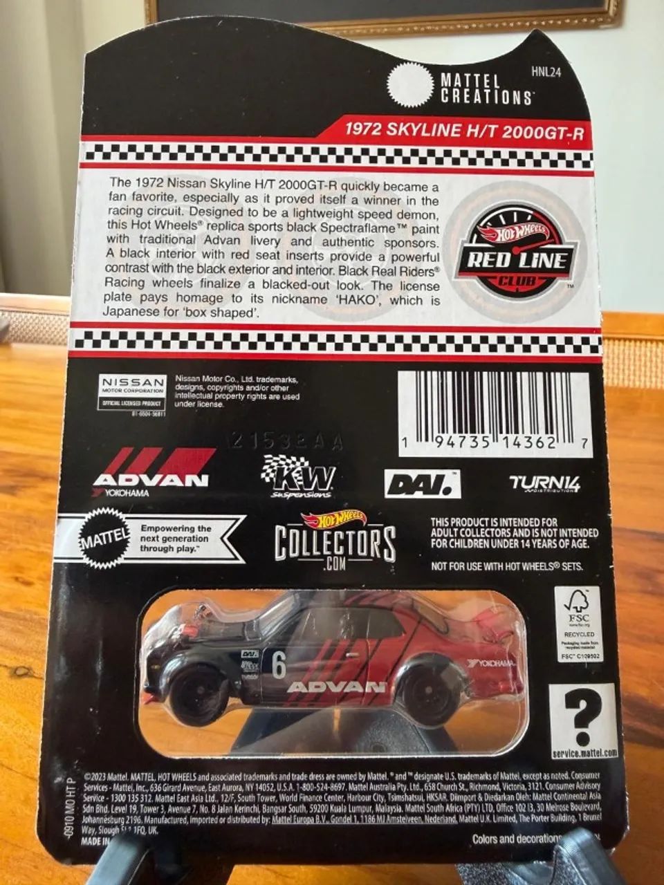 Hot Wheels RLC 1972 Skyline H/T 2000GT-R ADVAN - Foto 2