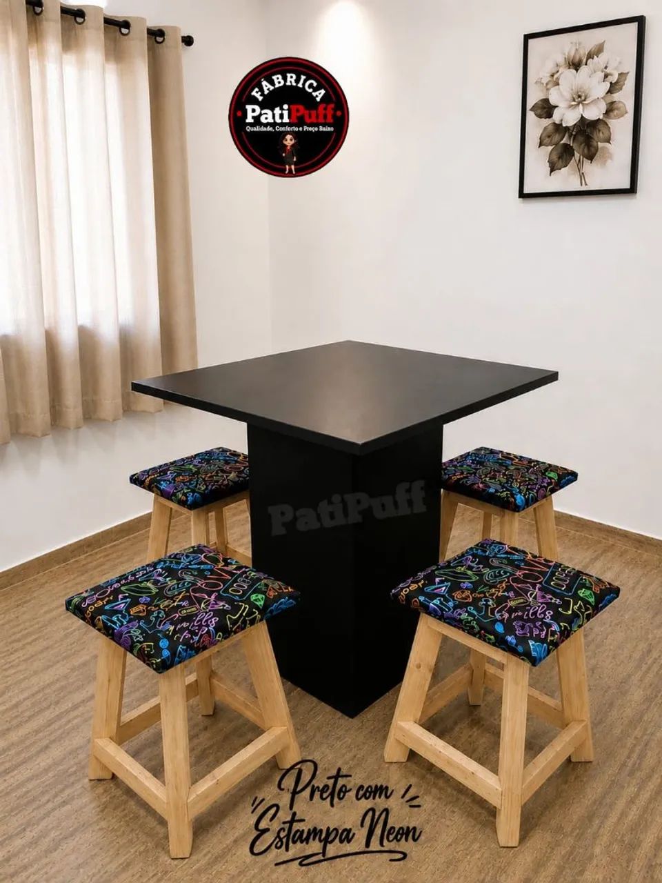 Mesa com 4 Banquetas  - Foto 3