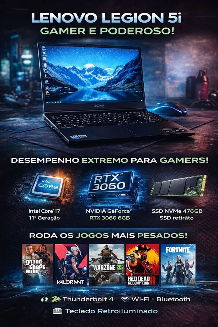 Notebook Gamer Legion 5i