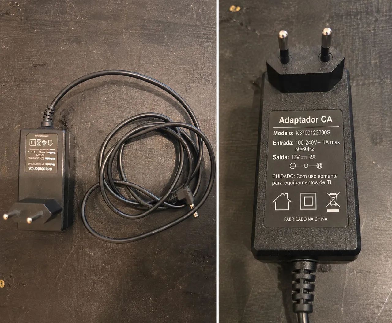 Fonte Adaptador 12V 2A Bivolt para Roteador e Eletrônicos