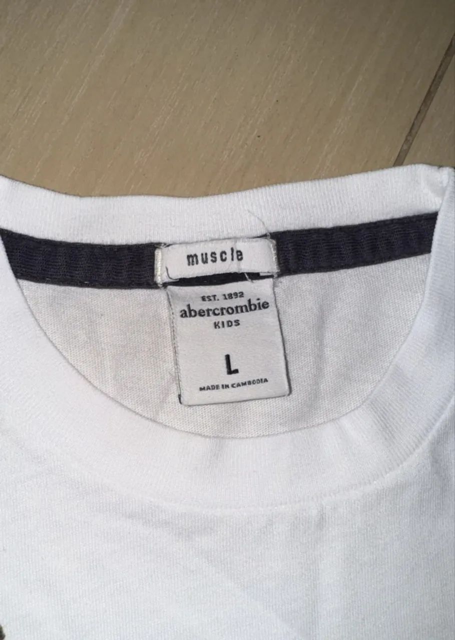 camisa de algodão Abercrombie  - Foto 3
