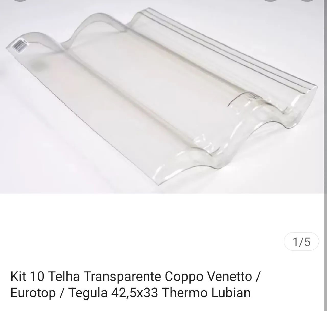 Telhas transparentes 