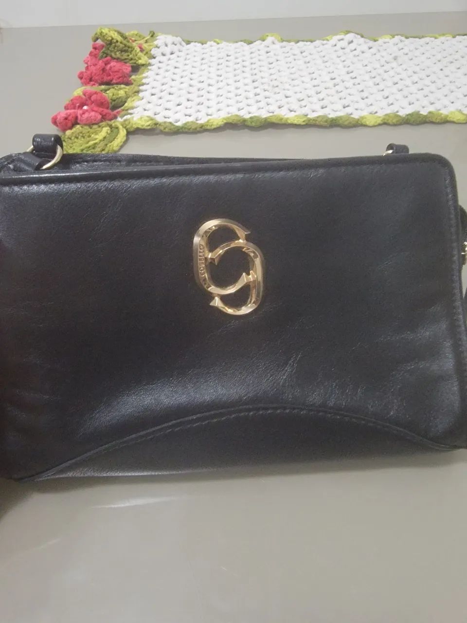 Bolsa Corello Preta 100% Couro Original - Foto 3