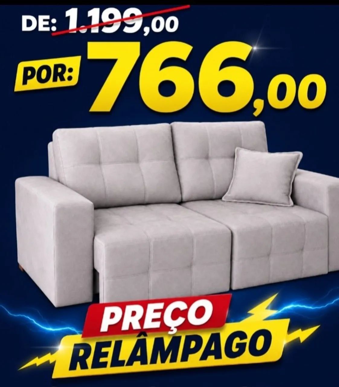 Sofá retrátil (pronta entrega)