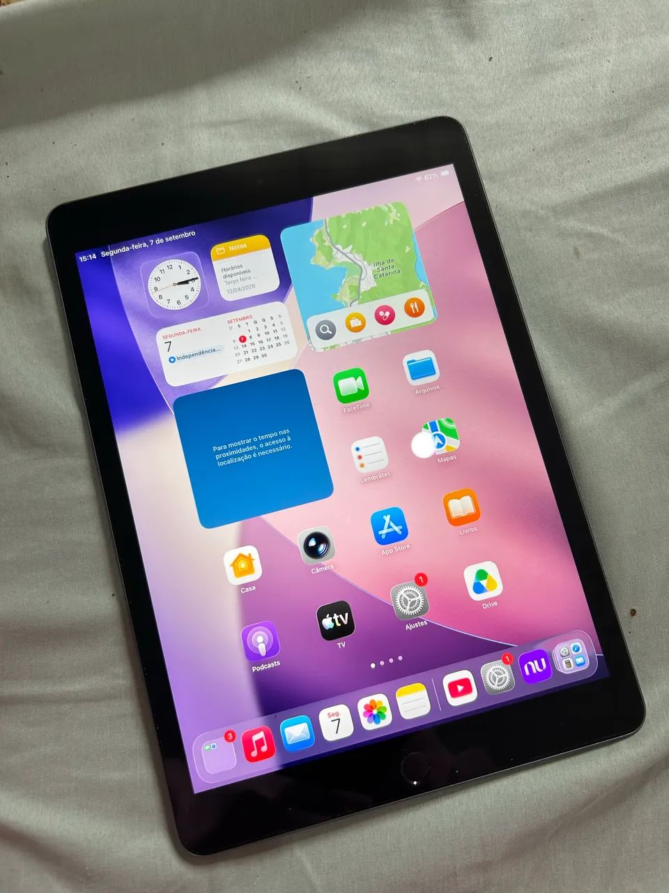 iPad 9ª Geração 256GB Cinza Espacial - Excelente Estado / Impecável - Foto 2