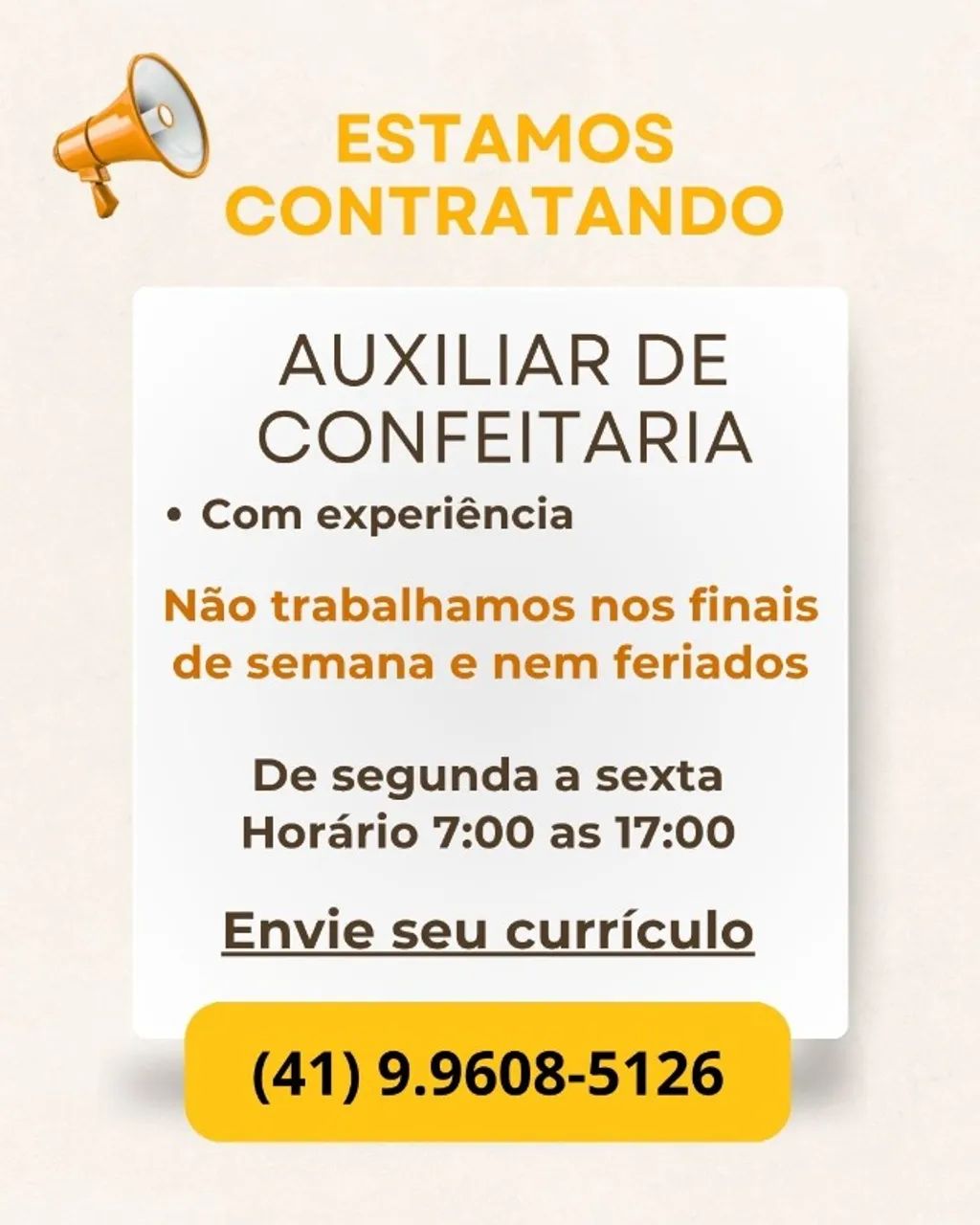 Auxiliar de confeiteira