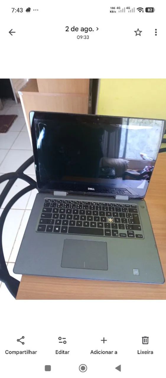 Estou vendendo esse notebook para retirada de peças