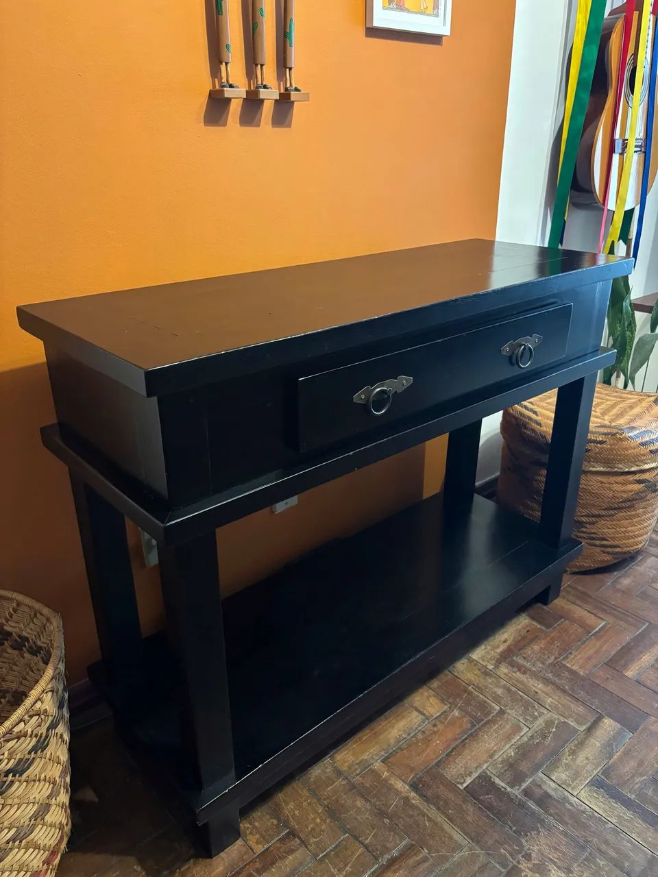 Black Sideboard - Solid Wood