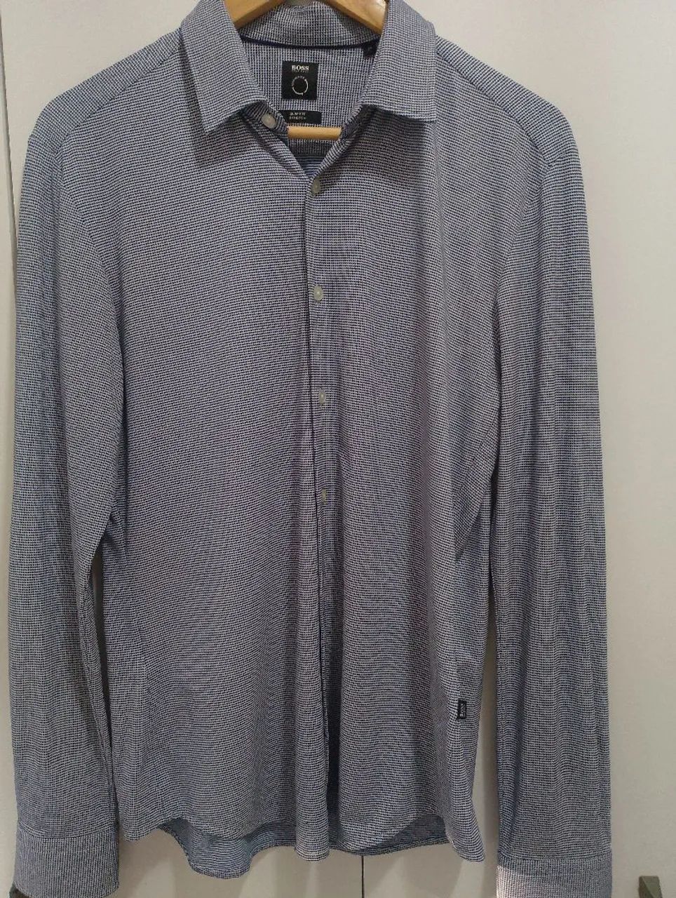 Camisa Hugo Boss slim fit stretch M  - Foto 2