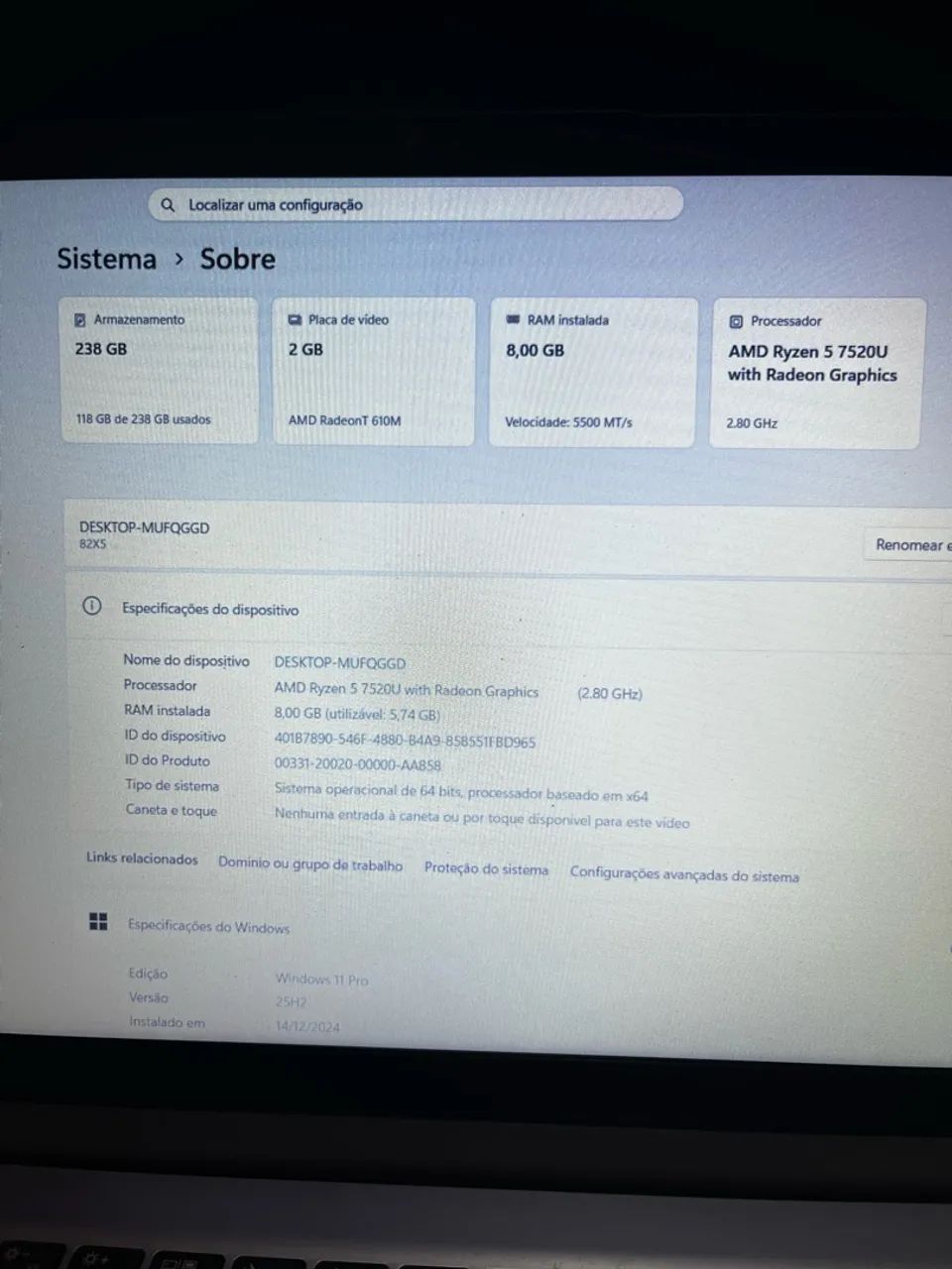 notebook lenovo ideapad 1  - Foto 5