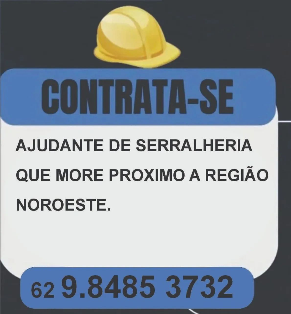 Ajudante serralheria 