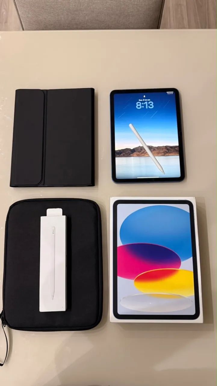 Ipad A16 128gb 5g com 100% de saúde da bateria