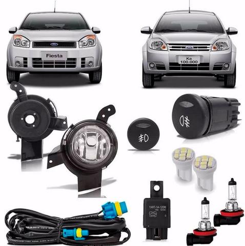Farol de Neblina Completo para Fiesta 07/10, Ford Ka 08/11