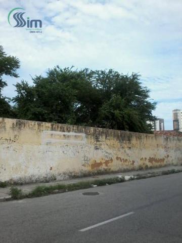 Terreno para alugar, 1224 m² por r$ 3.000/mês - papicu - fortaleza/ce